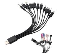 10 In 1 Universal Charging Cable,10-In-1 Universal Charging Cable,Charging Cables for Multiple Devices,Multiple Charger Cable,Universal Phone Charger Compatible with Samsung,Huawei,Sony,Nokia,Psp