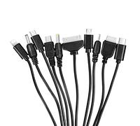10 in 1 Universal Multifunctional Charging Cable for Many Adapters Compatible with for iPodApple Samsung LG and Sony Ericsson Nokia PSP, USB Charging Cable Fit Cell Mobile Phone
