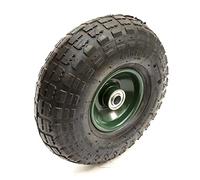 10 Inch 4.10/3.50-4 Green Metal Wheel & Pneumatic Tyre