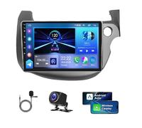 10 Inch 4G+64G Android 14 Car Stereo for Honda JAZZ FIT 2007-2013 Car Stereo Radio GPS Sat Nav Wired/Wireless Carplay & Android Auto Car Player w/AHD Rearview Camera SWC Split Screen WIFI FM/RDS