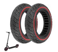 10 Inch 60/70-7.0 Solid All-Terrain Tire for Xiaomi 4 Pro Anti-slip Explosion-proof Replacement Wheel for Electric Scooters Accessories (2 PCS) (1 item.)