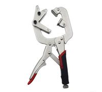 10 Inch Adjustable Welding Pipe Plier C Clamp Locking Pliers 270° Rotation Angle for 1-3 Inch Pipes