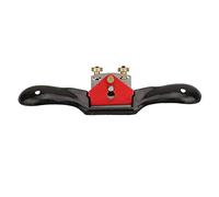 10 Inch Adjustment Woodworking Cutting Plane Spokeshave Hand Trimming Tool with Double Screw Adjustment for Woodworking Practice Class 50# Steel Black Red Size 10 Inch