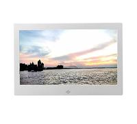 10-inch aluminum alloy high-definition digital photo frame High-definition display No need to set up, support video and music, slide show, easy to use for the elderly (Color : Silver)