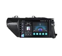 10 Inch Android 11 IPS Touch Screen Car Stereo For Toyota Hilux 2015-2020 With CarPlay Android Auto Support RDS DSP BT 5.0 Mirror Link Navigation GPS HiFi DAB Backup Camera Steering Wheel Control(A,8C
