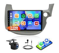 10 Inch Android 13 Car Stereo for Honda Fit/Jazz 2007-2014 RHD with Wireless Carplay & Android Auto 10 Inch Touchscreen Double Din Car Radio Sat Nav WiFi Bluetooth WIFI FM EQ FM RDS SWC Camera
