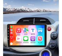 10 Inch Android 14 Car Stereo Radio for Honda Jazz Fit 2007-2013 Double Din 4G+64G Auto Stereo with Wireless Carplay Android Auto HD Touchscreen GPS Bluetooth FM RDS WiFi SWC Camera