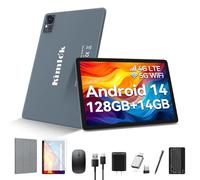 Tablet 10 inch Android 14 Tablet 2024 Newest Octa-Core Tablet, Dual 4G Cellular Tablet with 128GB+14GB+1TB Expand, 5G WiFi Android Tablet with Keyboard, 8000mAh, GPS, 13+8MP Camera, Full HD Display