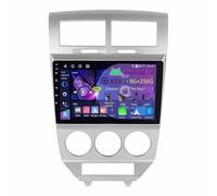 10 Inch Android 15 Double Din Car Stereo for Dodge Caliber 2007-2010, with CarPlay, GPS Navigation, Bluetooth, Steering Wheel Control, AHD Backup Camera