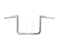 10 Inch Ape Hanger 1.5" Fat Handlebar for Harley 1996-2023 Street Glide, Electra Glide, Ultra Classic, Ultra Limited, Tri-Glide Models, Right Angle Style Bagger Bar for Touring Batwing Fairing, Chrome