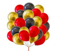 10 inch Balloons 3 Color Combinations Red Gold Black Balloon Latex Party Balloons Set for Birthday Wedding Anniversary Decoration 30 pieces