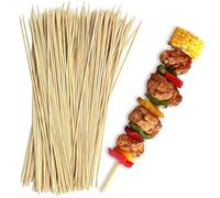 10 Inch Bamboo Wooden Skewers for Shish Kabob, Grilling, Fruits, Appetizers and Cocktails (150)