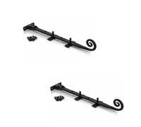 10 inch Black Monkey Tail Window Antique Curly Tail Casement Window Stay Black Iron Vintage Monkey Tail Window Catch Pack of 2