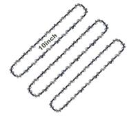 10 Inch Chainsaw Chain Replacement- 3 Chains for 10 Inch Mini Chainsaw with 40 Drive Links, Compatible with Cordless Electric Battery Powered Handheld Chainsaws