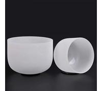 10 Inch Crystal Singing Bowl White Quartz Bowls Sound Healing Yoga Meditation Crystal Singing Bowl(10E Solar Plexus)