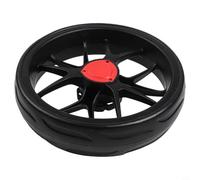10 inch Diameter Golf Trolley Wheel for Push Pull Carts 255mm Sized to Mount on 10mm Axle Plastic EVA Design (Red)