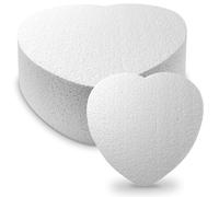 10" Inch Diameter Heart Shaped Cake Dummy Polystyrene 6" inch Deep