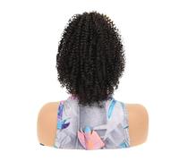 10 Inch Drawstring Ponytail Extension,Kinky Curly Fluffy Short Afro Ponytails Synthetic Hairpiece(2)
