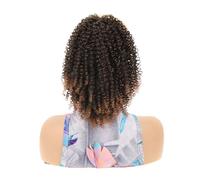10 Inch Drawstring Ponytail Extension,Kinky Curly Hair For Women,Fluffy Short Afro Pony Tails Synthetic Hairpiece For Daily Use for Daily Use(1BT30)