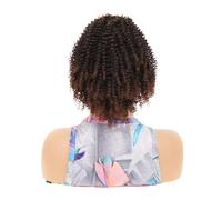 10 Inch Drawstring Ponytail Extension,Kinky Curly Hair For Women,Fluffy Short Afro Pony Tails Synthetic Hairpiece For Daily Use for Daily Use(1BT33)
