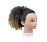 10 Inch Drawstring Ponytail for Black Women,Curly Pony Tails Hairs Extensions Afro Kinky Hair Pieces for Daily Use Hair Extension for Daily Use(Black Yellow)