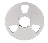 10 Inch Empty Tape Reel with Aluminum Alloy, Universal Reel For 1/4 Inch Tape, For NAB Tape Recorder Accessories (Silver)
