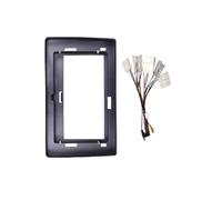 10 Inch Fascia Car Radio Android MP5 Player Frame 2Din Head Unit Stereo Panel Dash Cover For Toyota For Hiace 2012-2018 POMPOMPUR(FRAME WITH CORD)
