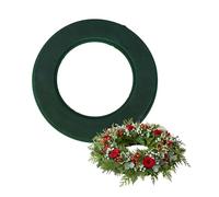 10 Inch Floral Foam Wreath Ring - Wet Foam Flower Arranging Wreath - Small Artificial Christmas Foliage Wreath Decoration - Wedding, Xmas Decor.