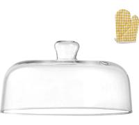 10 inch Glass Microwave Splatter Cover for Food,5 inch Tall BPA-Free Non Toxic Non Plastic Microwave Lid Guard