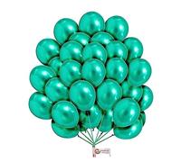 10 Inch Green Balloons Shiney Metallic Balloons Latex Party Balloons for Wedding Engagement Baby Shower Birthday Party Decorations Metallic Green Balloons Pack of 25