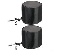 10 Inch Grow Tent Vent Cover Pair Featuring Oxford Cloth Base and Fine Mesh Layer for Airflow and Filtration