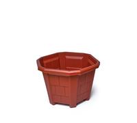 10 Inch Hard Sturdy Plastic Terracotta Plant Flower Vegetable Garden Pot (Orchid, 6)