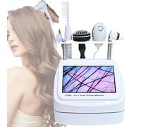 10 inch HD Screen Skin Diagnostic Hair Analyzer, 5-in-1 Head Scalp Massager Skin Analyzer Machine Hair Follicle Detector for Analyze Scalp Problems