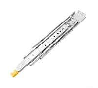 10 Inch Heavy Duty Drawer Slides with Lock Full Extension Ball Bearing Rail 500LB Capacity for Industrial Cabinets Tool Chests RV Setup Smooth Glide Sturdy Metal Silver Kit(25cm)