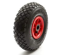 10 Inch Heavy Duty Pneumatic Jockey Wheel & Tyre 260x85 Caravan Bent Valve Maximum Load 70kg