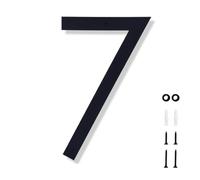 10 Inch House Numbers for Outside Modern Black House Number Large Metal Address Numbers for Outside Floating Door Numbers with Nail Kit for Number 7