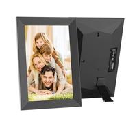 10 Inch IPS LCD Wifi Digital Photo Frame, 800 * 1280 Screen Resolution, 16GB Large Capacity, Gift for Grandparents (black)