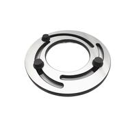 10 Inch Jaw Boring Ring Three-Jaw Chuck Steel Adjustable Soft Jaw Boring Ring for CNC Machine Tool Chuck Soft Top Jaws Bore Repair Claw Device