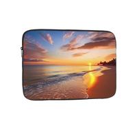 10 inch Laptop Case Tropical Sunrise on The Beach Laptop Sleeve Computer Bag Water Resistant Computer Case Carrying Cover Compatible for Men Women