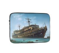 10 Inch Laptop Sleeve Bag Waterproof Shockproof Laptop Case Bag Abandoned Cruise Ship at Sea Computer Skin Bags Lightweight Tablet Carrying Case