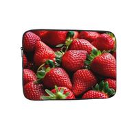 10 Inch Laptop Sleeve Bag Waterproof Shockproof Laptop Case Bag Fresh Strawberries Computer Skin Bags Lightweight Tablet Carrying Case