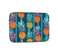 10 Inch Laptop Sleeve Bag Waterproof Shockproof Laptop Case Bags Lightweight Computer Skin Bag Colorful Tropical Pineapple Tablet Carrying Case