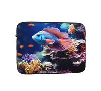 10 Inch Laptop Sleeve Bag Waterproof Shockproof Laptop Case Bags Lightweight Computer Skin Bag Coral Reef Fish Aquarium Tablet Carrying Case