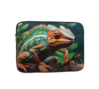 10 Inch Laptop Sleeve Bag Waterproof Shockproof Laptop Case Bags Lightweight Computer Skin Bag Cute Chameleon Tablet Carrying Case
