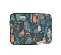 10 Inch Laptop Sleeve Bag Waterproof Shockproof Laptop Case Bags Scandinavian Animals Computer Skin Bags Lightweight Tablet Carrying Case