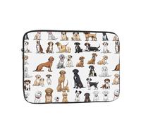 10 Inch Laptop Sleeve, Soft Protective Case With Cute Chihuahua Pug Pattern Print,Slim Lightweight Bag Specially Compatible With 10 Inch Macbook, Fits Some Pc Notebook