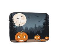 10 Inch Laptop Sleeve, Soft Protective Case With Halloween Moon Bat Pumpkin Print,Slim Lightweight Bag Specially Compatible With 10 Inch Macbook, Fits Some Pc Notebook