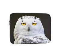 10 Inch Laptop Sleeve, Soft Protective Case With Snowy Owl Eyes Print,Slim Lightweight Bag Specially Compatible With 10 Inch Macbook, Fits Some Pc Notebook