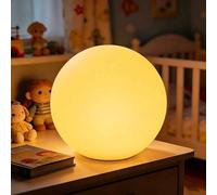 10-inch LED Globe Light Glowing Orb Light, Dimmable 16 RGB Colors 4 Modes Glowing Ball Light w/Remote, Waterproof Light Up Ball Rechargeable Indoor/Outdoor Mood Lamp for Home Garden Patio Party Decor
