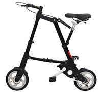 10 Inch Lightweight Mini Folding Bike - Portable Adjustable City Bike for Men and Women, Aluminum Frame - Travel Outdoor Bike
